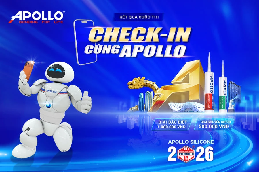 Công bố kết quả cuộc thi check-in ảnh cùng Apollo tại Vietbuild Đà Nẵng 2026